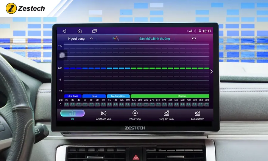 Bộ xử lý âm thanh ô tô (DSP) là gì? Cách chỉnh âm xe hơi hay hơn 5 Chỉnh Equalizer trên màn hình Zestech
