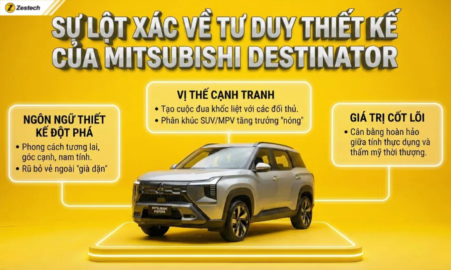 Đánh giá xe Mitsubishi Destinator 2025: Thông số, Giá bán 2 Tổng quan về Mitsubishi Destinator: Sự lột xác về tư duy thiết kế