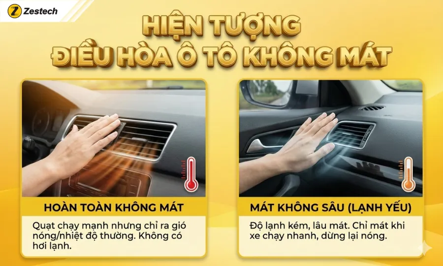 Điều hòa không mát: 8 nguyên nhân và cách khắc phục 2 Hiện tượng điều hoà không mát