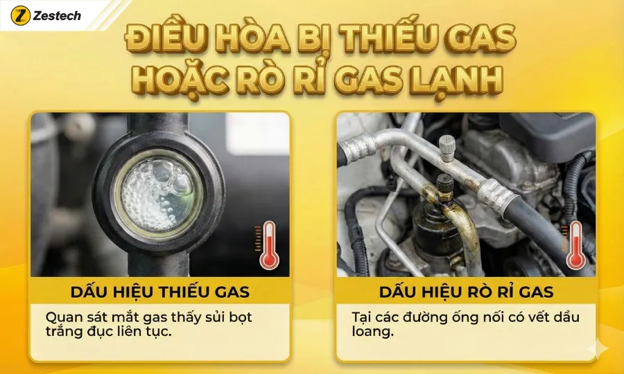 Điều hòa không mát: 8 nguyên nhân và cách khắc phục 5 Điều hòa không mát do thiếu gas hoặc rò rỉ gas lạnh