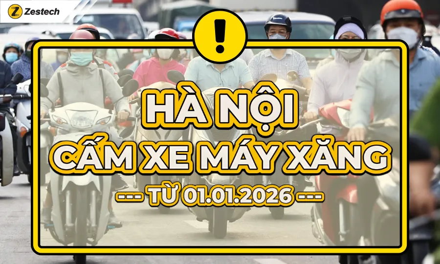 Hà Nội chính thức cấm xe máy xăng từ 1/7/2026