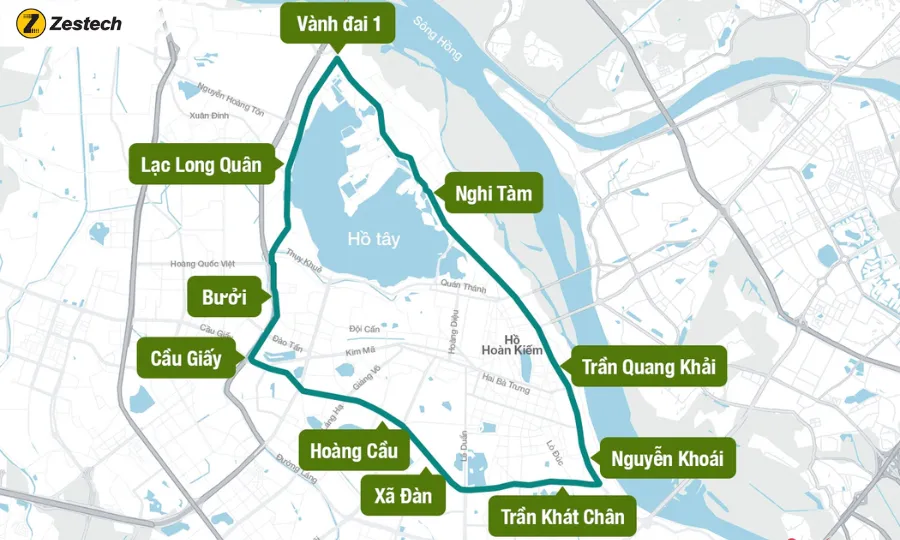 Giai đoạn 2026 – Thí điểm cấm xe máy xăng tại các phường trung tâm thuộc Vành đai 1