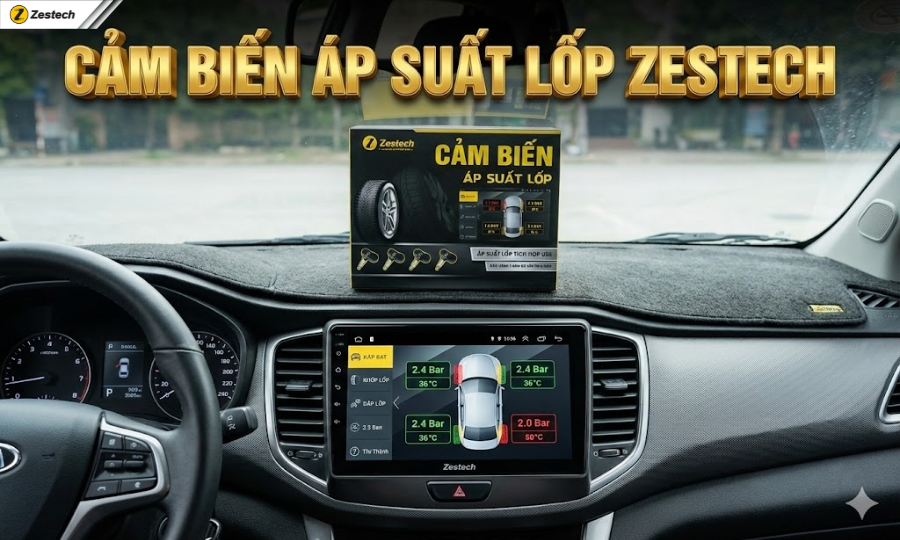 5 phương pháp vá lốp ô tô và hướng dẫn tự làm tại nhà 10 Cảm biến áp suất lốp Zestech cảnh báo khi bạn cần vá lốp ô tô