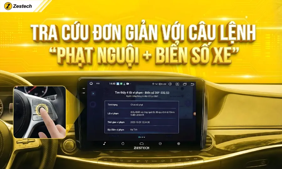 Zestech cập nhật tính năng AI tự động tra cứu phạt nguội mới 7 Tra cứu phạt nguội biển số xe bất kỳ cới công nghệ AI KIKI