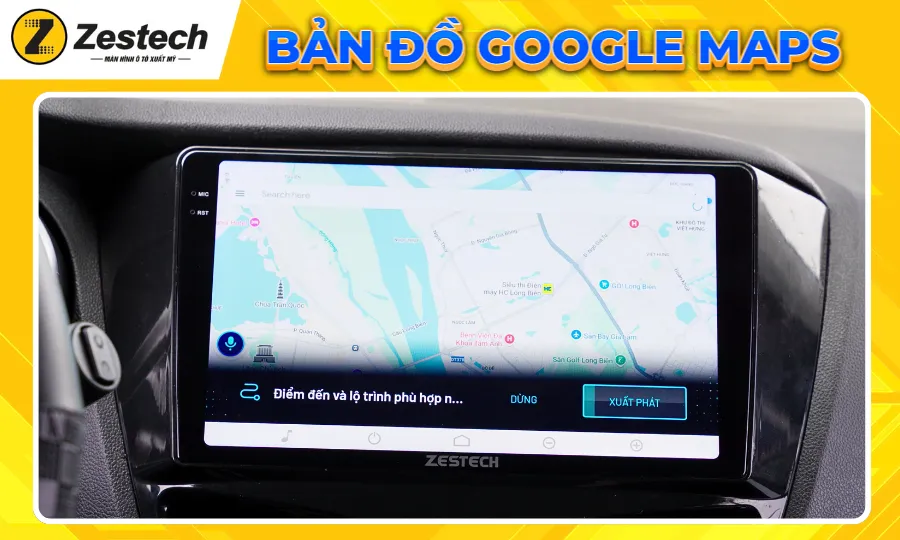 Đến Kiên Anh Auto lắp Zestech ZT360 Base - Ông vua phân khúc màn hình 2K-360 5 Ban do Google Maps ZT360 Base Kien Anh Auto