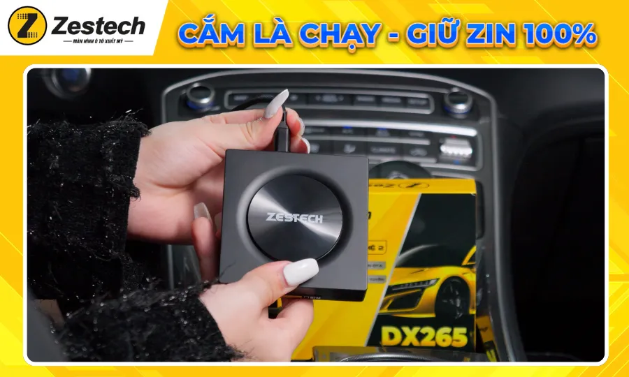 "Biến hình" màn Zin cùng Android Box Zestech DX265 tại Tây Á Auto Long Biên 2 Box DX265 - Cắm là chạy