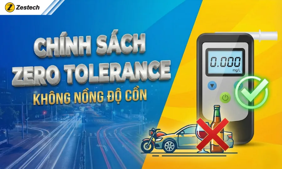 Mức phạt nồng độ cồn 2026: "Cú đấm thép" từ quy định trừ điểm bằng lái 2 Chính sách nói không với cồn