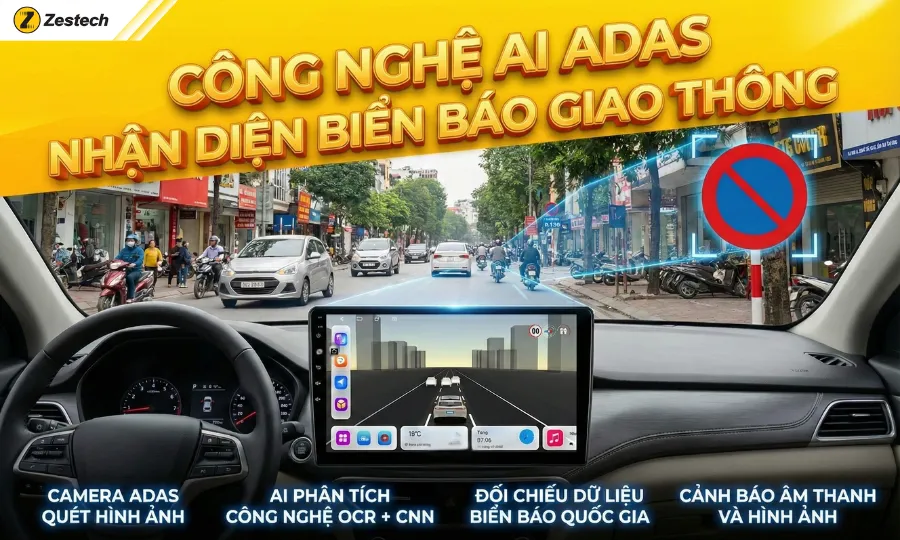Các loại biển báo cấm dừng và mức phạt mới nhất theo nghị định 168 9 Công nghệ AI ADAS-Nhận diện biển báo giao thông