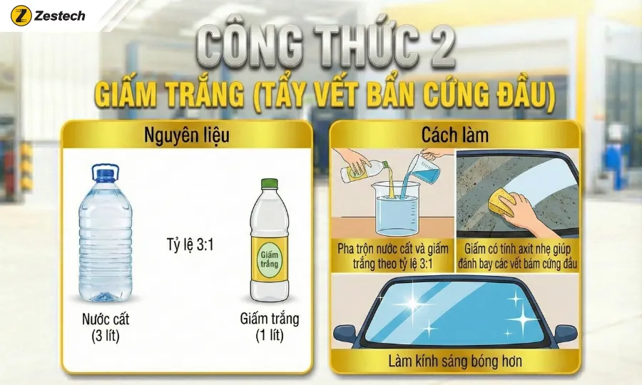 Tự pha nước rửa kính ô tô tại nhà: 3 công thức sạch, rẻ, an toàn 5 Công thức tự pha nước rửa kính ô tô-2