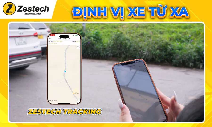 "Biến hình" màn Zin cùng Android Box Zestech DX265 tại Tây Á Auto Long Biên 5 Định vị xe từ xa - Android Box DX265