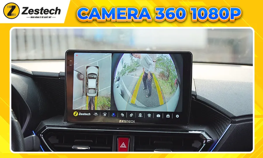 Đến Kiên Anh Auto lắp Zestech ZT360 Base - Ông vua phân khúc màn hình 2K-360 2 Hệ thống Camera 360-ZT360 Base-Kiên Anh Auto