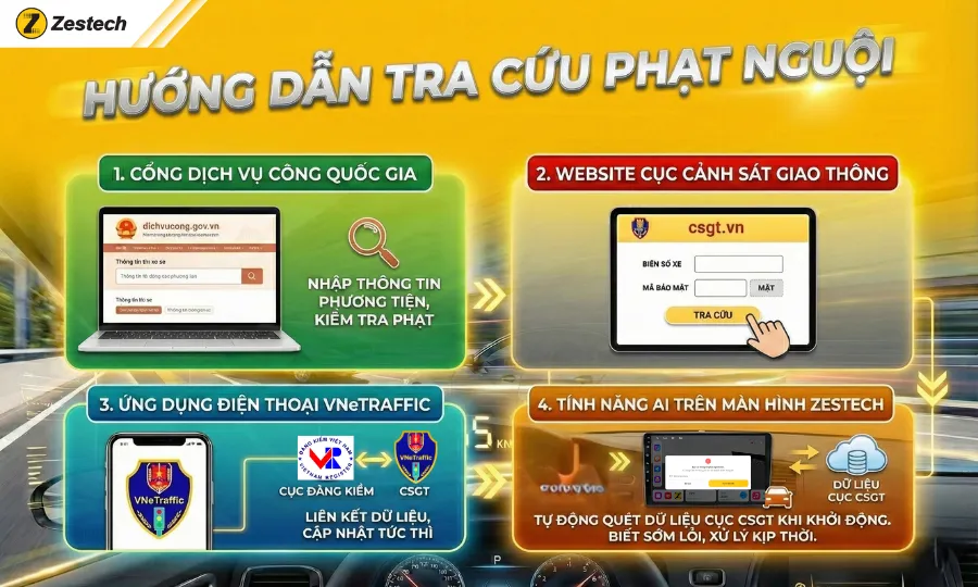 Ô tô chạy quá tốc độ 10-20km/h phạt bao nhiêu theo Nghị định 168 4 Hướng dẫn tra cứu phạt nguội mới nhất