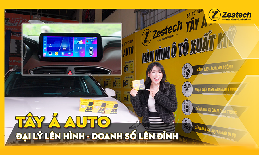 “Biến hình” màn Zin cùng Android Box Zestech DX265 tại Tây Á Auto Long Biên