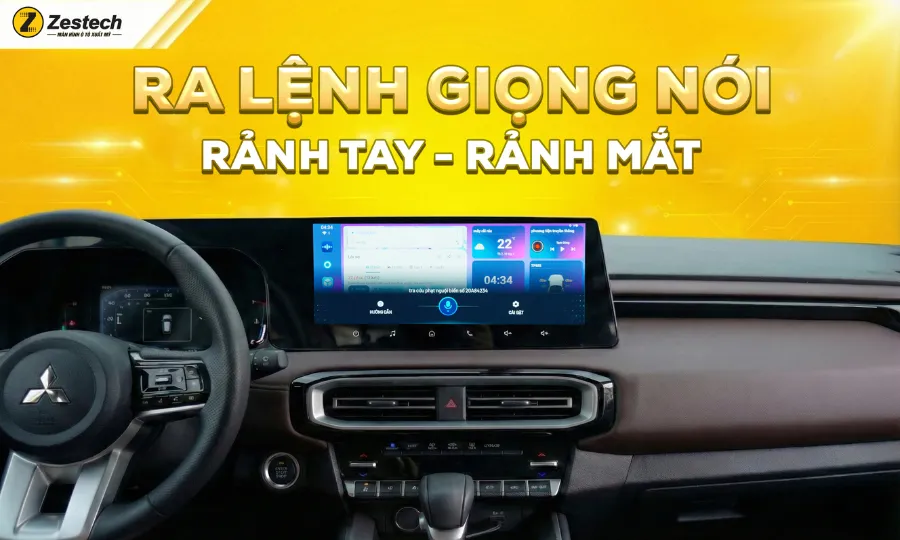 Lắp Android Box cho Mitsubishi Destinator 4 Lắp Android Box cho Mitsubishi Destinator-Ra lệnh giọng nói