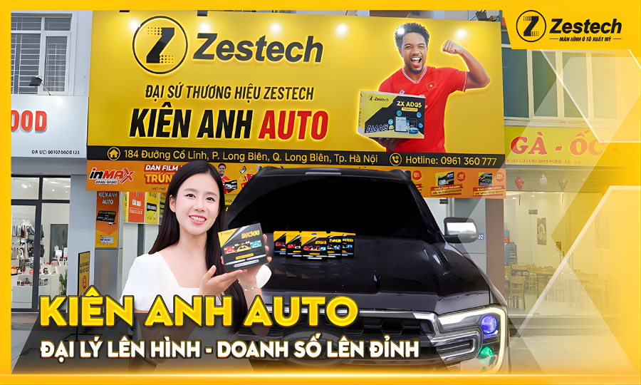 Kiên Anh Auto: Lắp đặt Android Box Zestech DX300 chính hãng