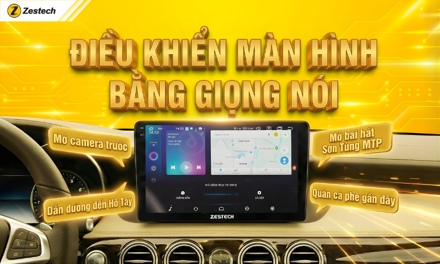 Ra lệnh giọng nói thông minh trên màn hình liền cam 360 với trợ lý Kiki