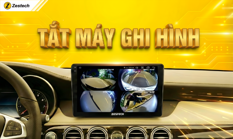 Tính năng tắt máy ghi hình trên màn hình liền cam 360