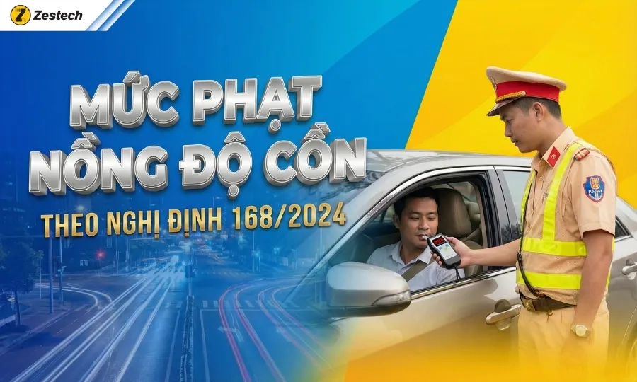 Mức phạt nồng độ cồn 2026: "Cú đấm thép" từ quy định trừ điểm bằng lái 1 Mức phạt nồng độ cồn 2026