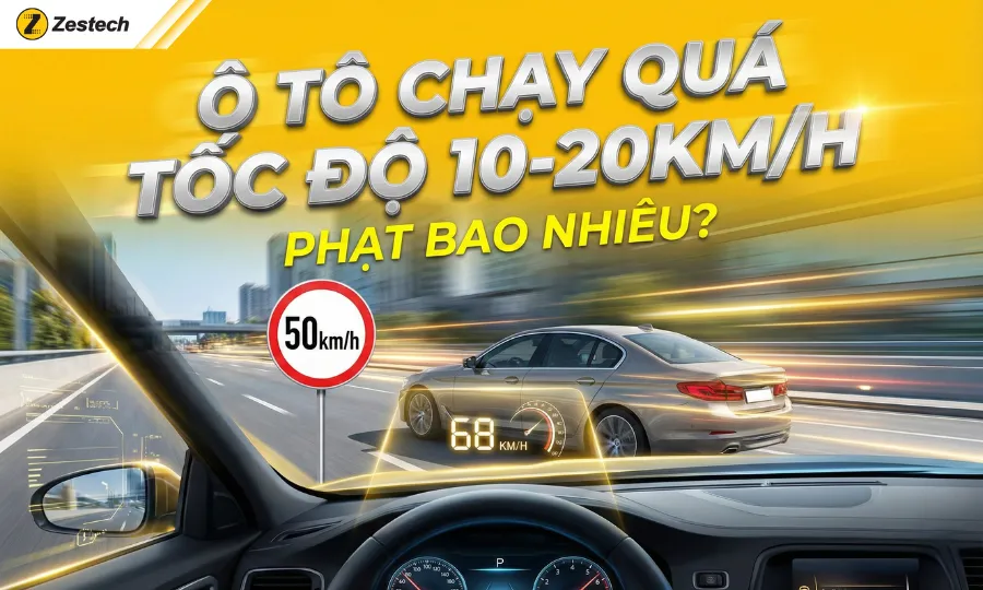 Ô tô chạy quá tốc độ 10-20km/h phạt bao nhiêu theo Nghị định 168