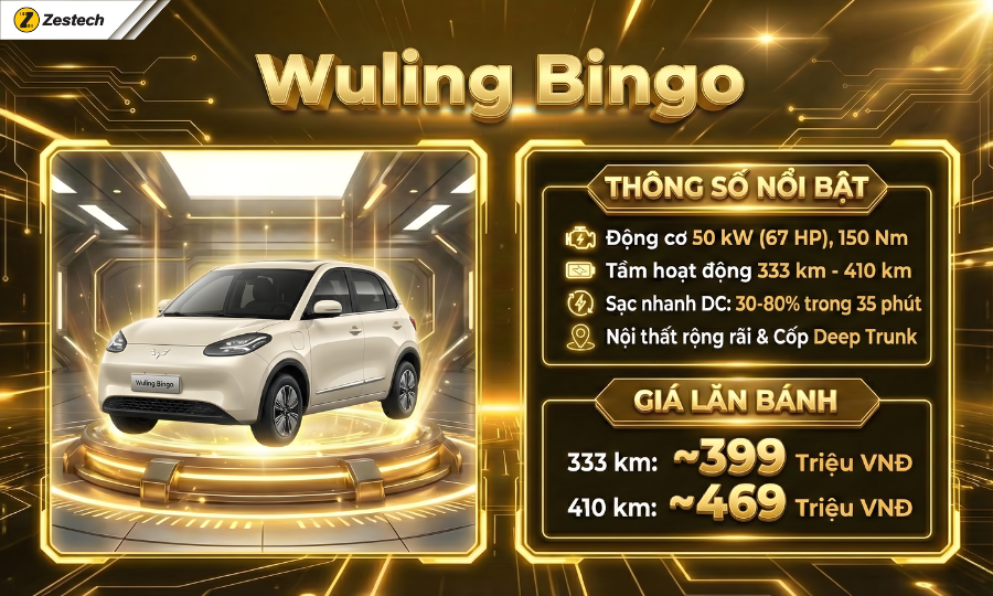Wuling Bingo - Sự nâng cấp sang trọng cho ô tô điện mini