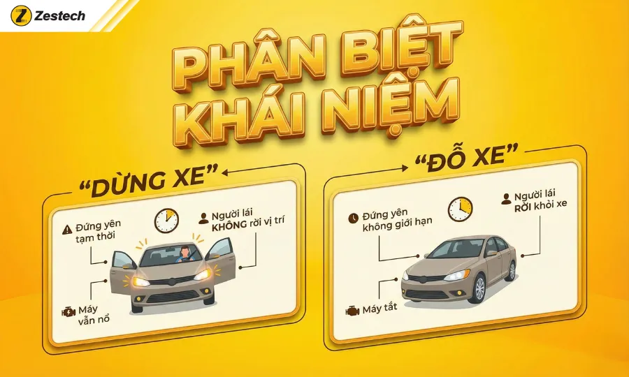 Các loại biển báo cấm dừng và mức phạt mới nhất theo nghị định 168 2 Phân biệt dừng xe và đỗ xe