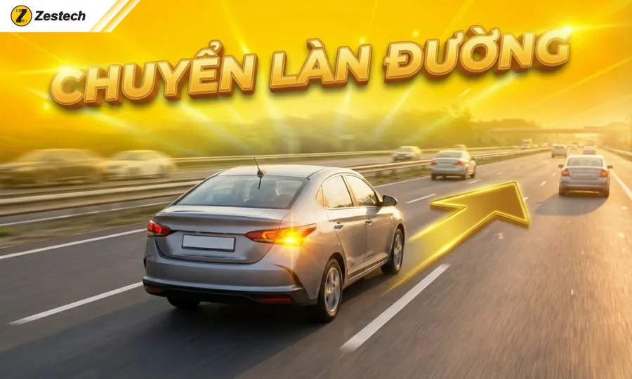 Đèn xi nhan là gì? Những trường hợp bắt buộc phải bật xi-nhan ở Việt Nam 3 TH bắt buộc phải bật xi nhan - Khi chuyển làn đường