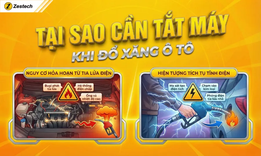 Khi đổ xăng oto có nên tắt máy? Câu trả lời từ chuyên gia kỹ thuật 2 Tại sao cần tắt máy khi đổ xăng