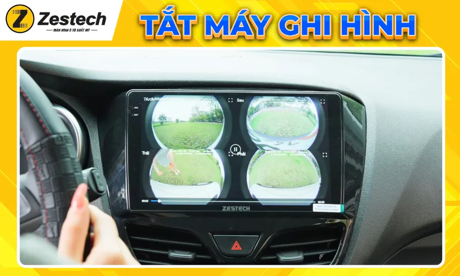 Đến Kiên Anh Auto lắp Zestech ZT360 Base - Ông vua phân khúc màn hình 2K-360 3 Tắt máy ghi hình-ZT360 Base-Kiên Anh Auto