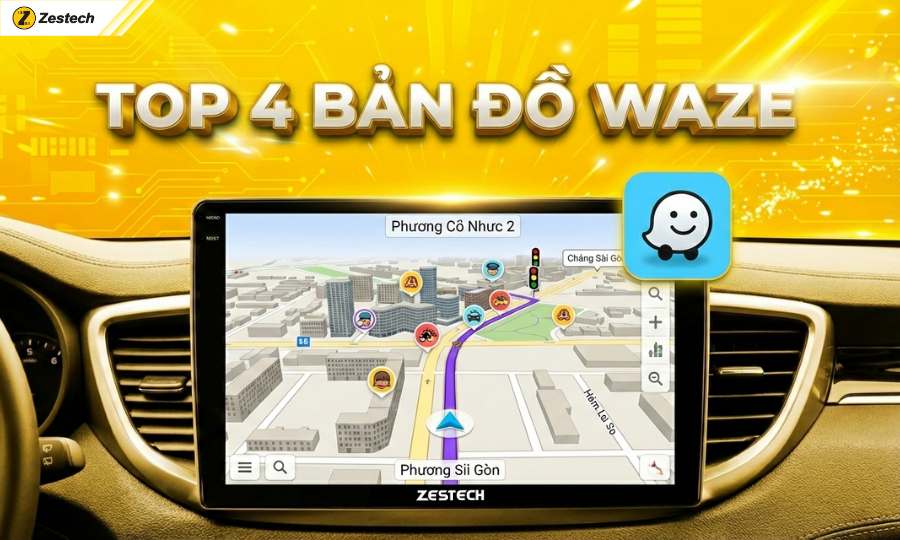 TOP 4 - Bản đồ chỉ đường Waze