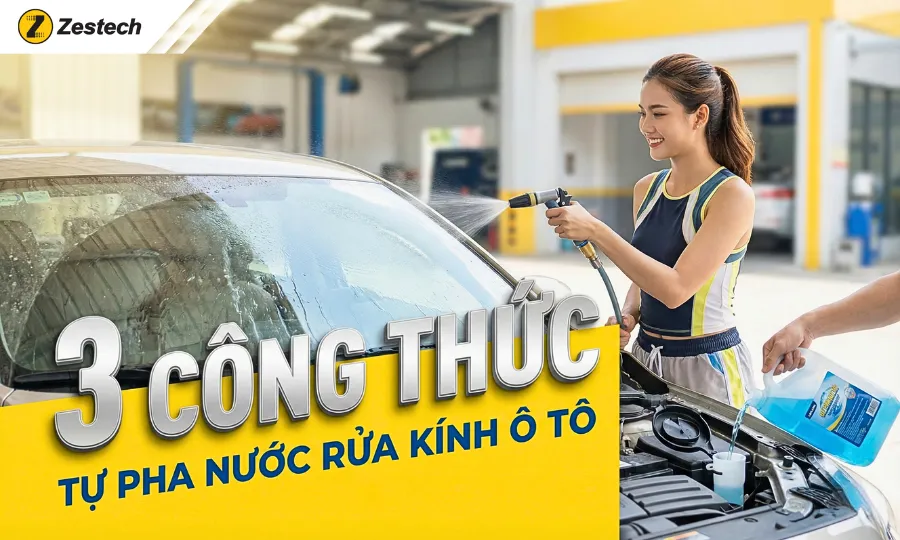 Tự pha nước rửa kính ô tô tại nhà: 3 công thức sạch, rẻ, an toàn 1 Tự pha nước rửa kính ô tô tại nhà