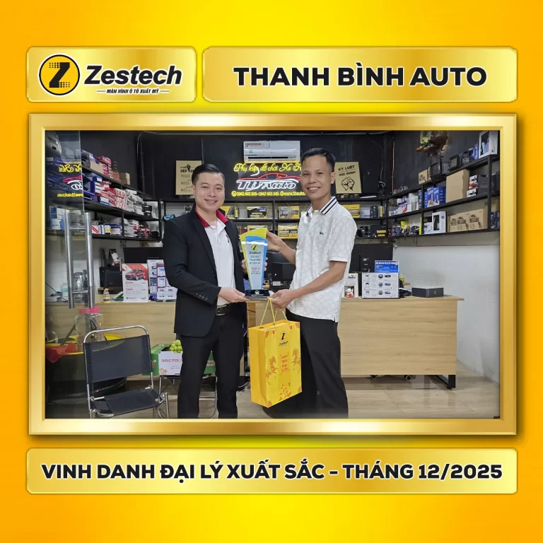 Vinh danh Thanh Bình Auto - Đại lý Zestech xuất sắc nhất khu vực miền Nam - Tháng 12/2025 1 Vinh danh đại lý Zestech-Thanh Bình Auto