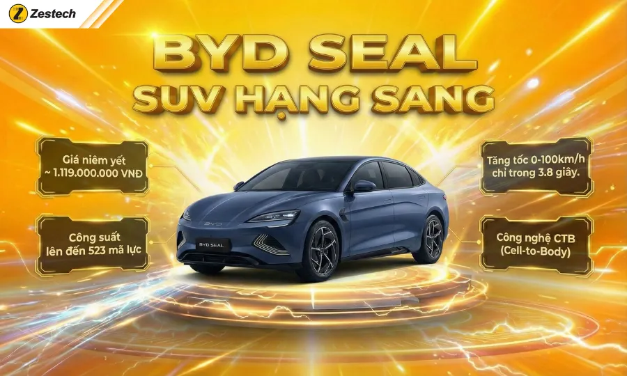 Xe điện BYD - "Kẻ soán ngôi" Tesla với những công nghệ đột phá 7 BYD SEAL