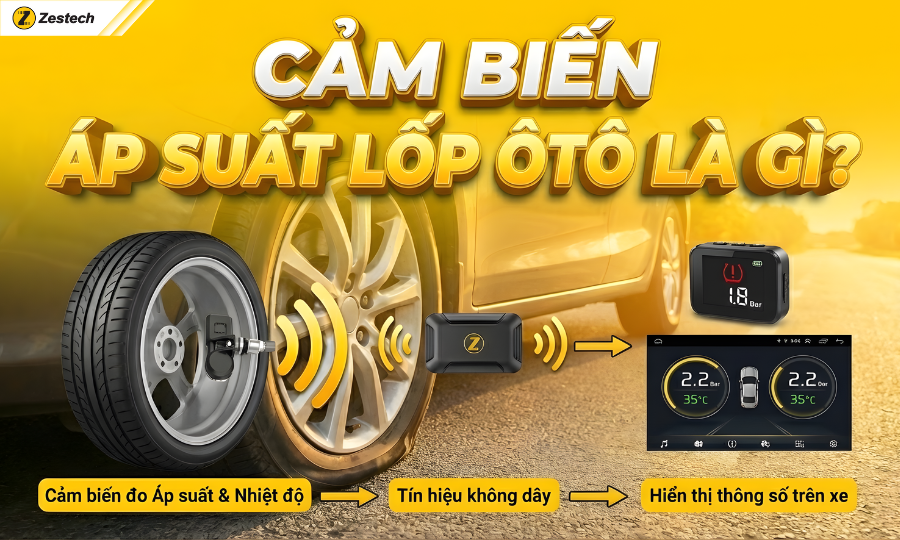 Cảm biến áp suất lốp cho ô tô