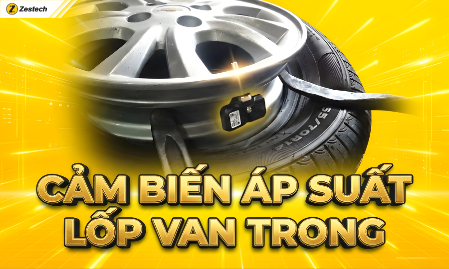 Cảm biến áp suất lốp van trong Zestech tích hợp màn hình oto 1 Cảm biến áp suất lốp van trong Zestech tích hợp màn hình oto