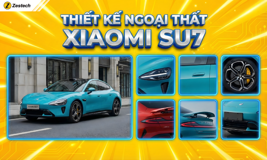 Đánh giá xe Xiaomi SU7 2026: Thông số, công nghệ & giá bán 1 Thiết kế ngoại thất Xiaomi SU7
