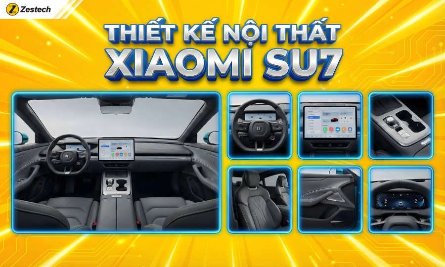 Đánh giá xe Xiaomi SU7 2026: Thông số, công nghệ & giá bán 2 Thiết kế nội thất Xiaomi SU7