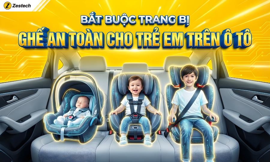 Luật an toàn giao thông 2025: Tổng hợp các quy định mới nhất 4 Quy định về ghế an toàn cho trẻ em trên ô tô trong luật an toàn giao thông