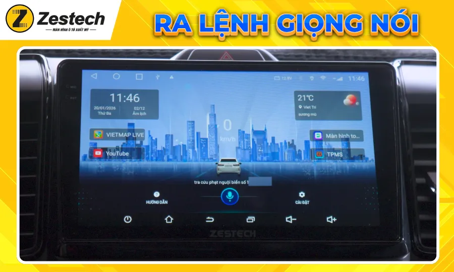Keramic Phú Thọ-ZT360G-Ra lệnh giọng nói