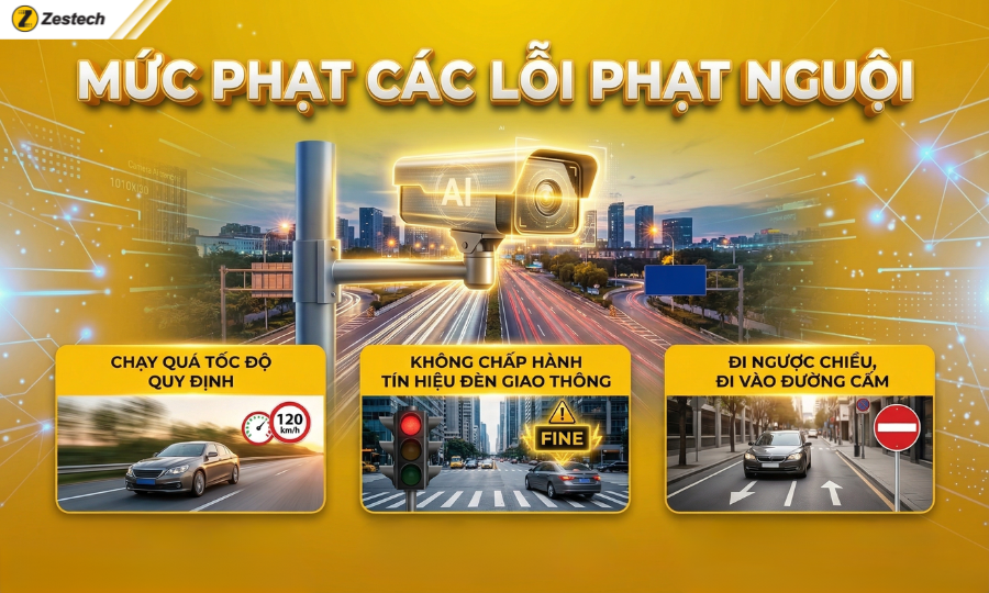 Mức phạt các lỗi phạt nguội 2026 & cách tra cứu nhanh nhất