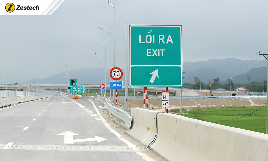 Nguyên tắc lái xe đường lên cao tốc & các quy định, biển báo khi lưu thông 16 Biển lối ra đường cao tốc