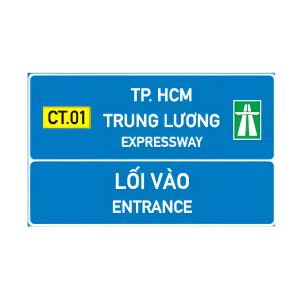Nguyên tắc lái xe đường lên cao tốc & các quy định, biển báo khi lưu thông 8 Bien so IE.451b chi dan loi vao duong cao toc