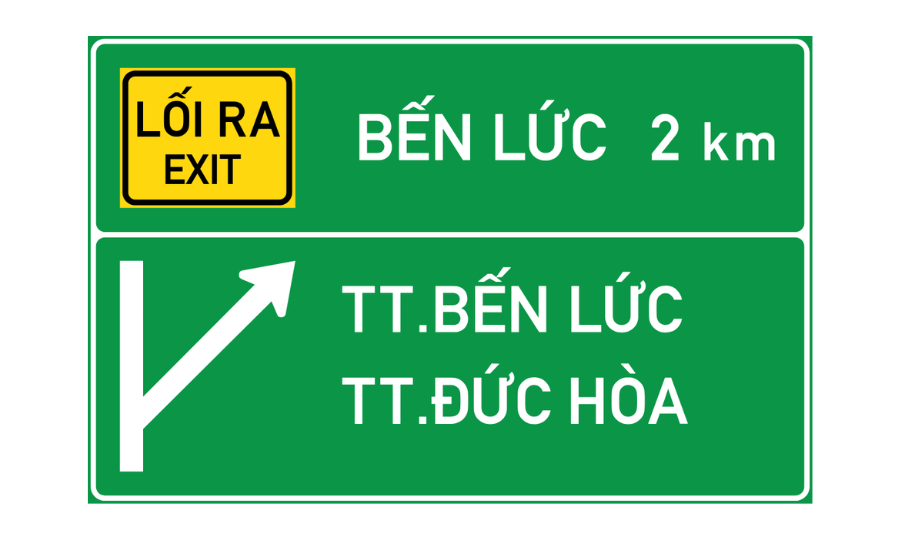 Nguyên tắc lái xe đường lên cao tốc & các quy định, biển báo khi lưu thông 11 Biển số IE.454 - Khoảng cách đến lối ra phía trước
