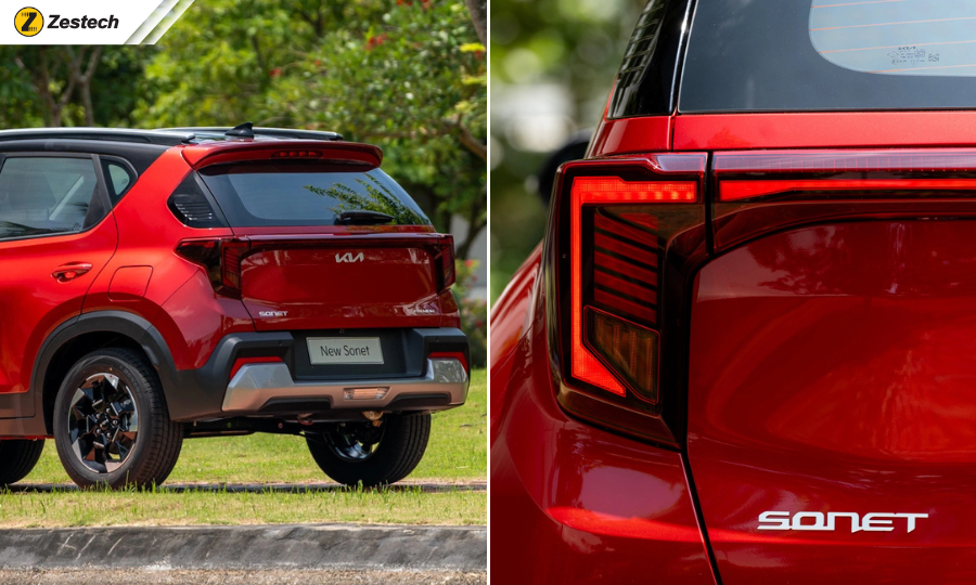 Đánh giá xe Kia Sonet 2026: Thông số & bảng giá lăn bánh 6 Thiết kế đuôi xe Kia Sonet