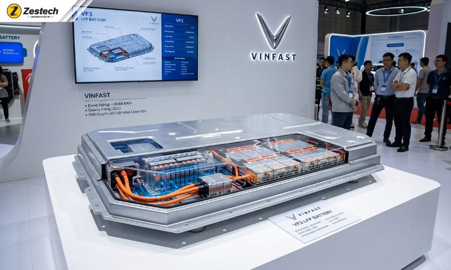 Đánh giá xe điện VinFast VF3: Thiết kế, bảng giá và thông số 10 Hệ thống pin xe điện VinFast VF3