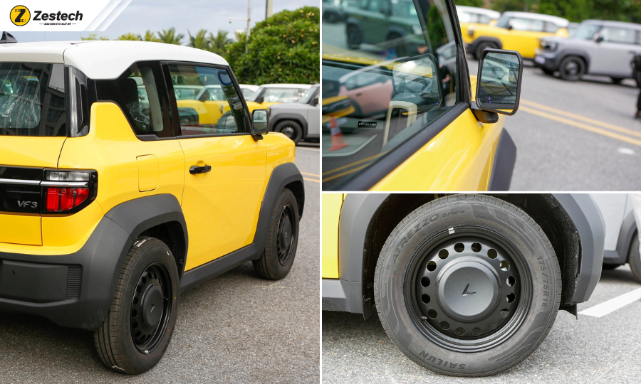 Đánh giá xe điện VinFast VF3: Thiết kế, bảng giá và thông số 5 Thân xe điện VinFast VF3 và trang bị mâm xe