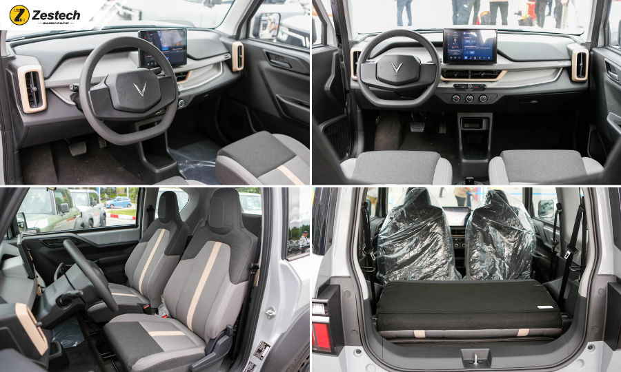 Đánh giá xe điện VinFast VF3: Thiết kế, bảng giá và thông số 7 Không gian khoang lái của xe ô tô điện VinFast VF3