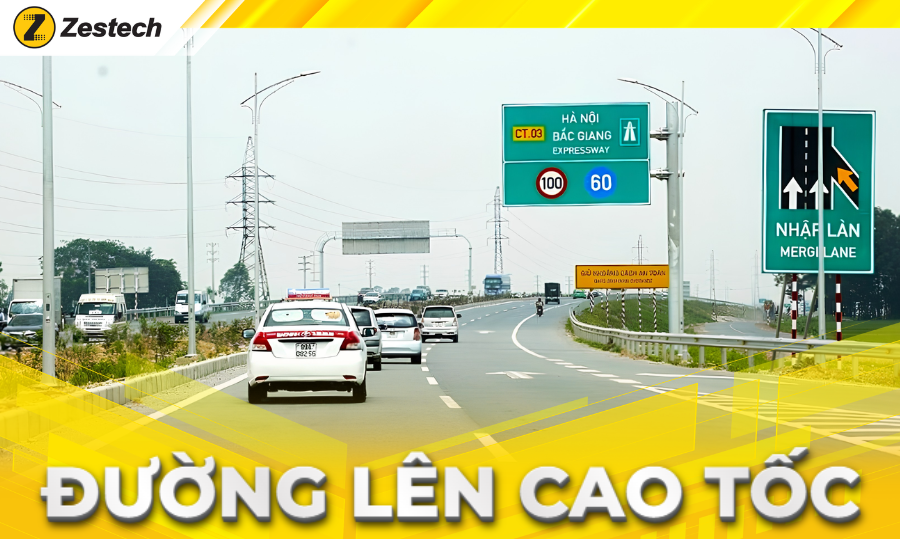 Nguyên tắc lái xe đường lên cao tốc & các quy định, biển báo khi lưu thông 1 Đường lên cao tốc