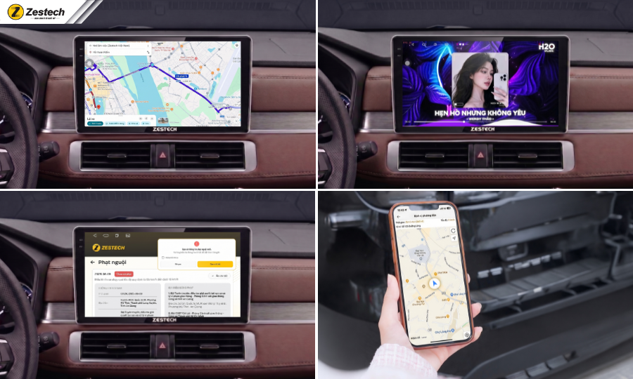 Zestech - Màn hình Android ô tô tốt nhất sở hữu hệ thống công nghệ thông minh