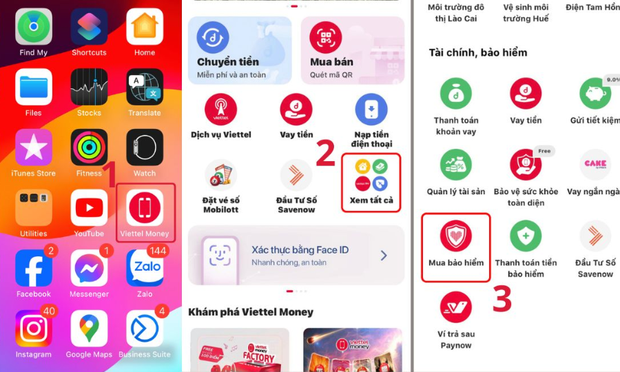 Mua bảo hiểm xe ô tô trên Viettel Money