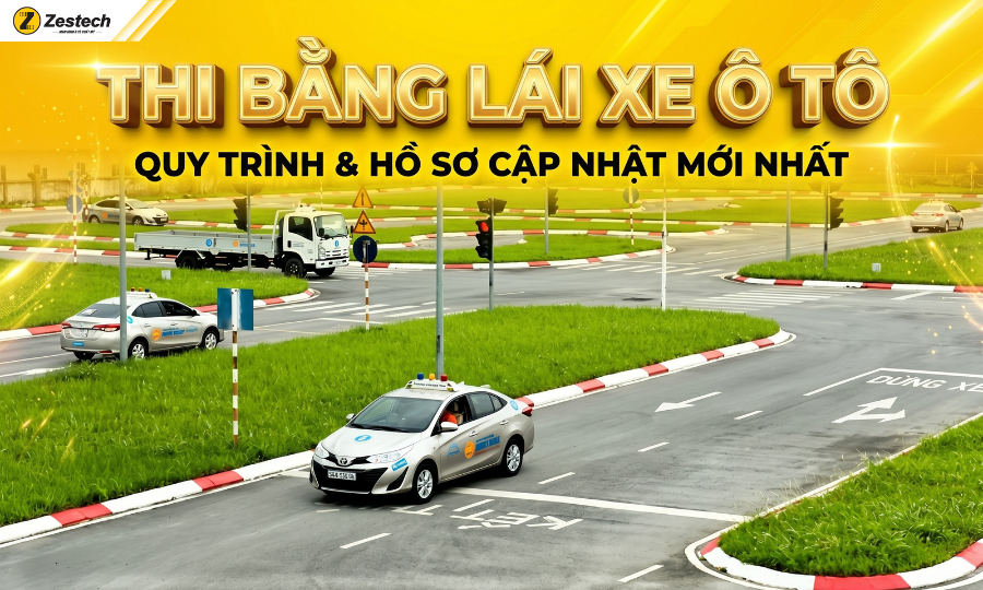 Quy định và quy trình thi bằng lái xe ô tô mới nhất 2026